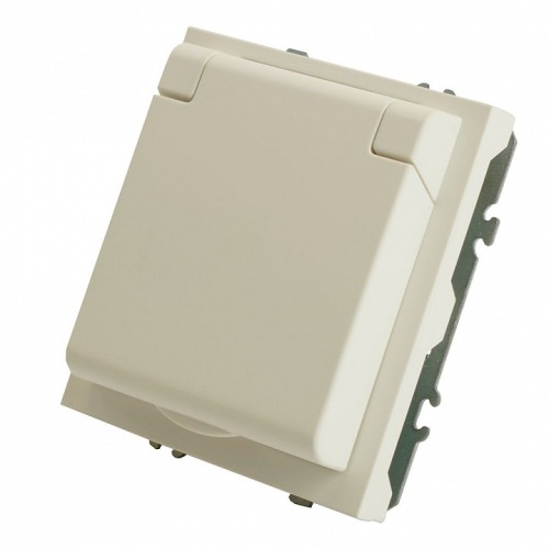 Розетка с заземлением и со шторкой, с крышкой Stekker Эмили 49878 в Нижнем Новгороде фото 6