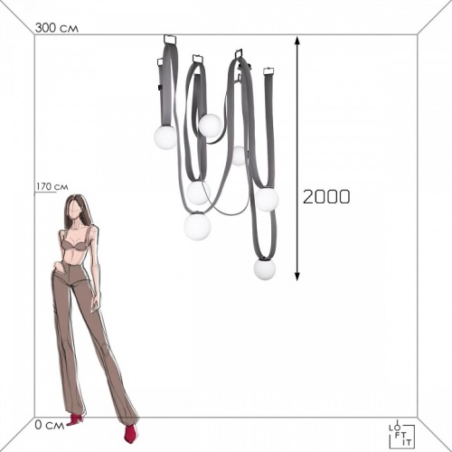 Подвесная люстра Loft it Picot 10240/7 в Нижнем Новгороде фото 4