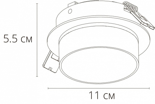 Встраиваемый светильник Arte Lamp Imai A2264PL-1BK в Симе фото 2