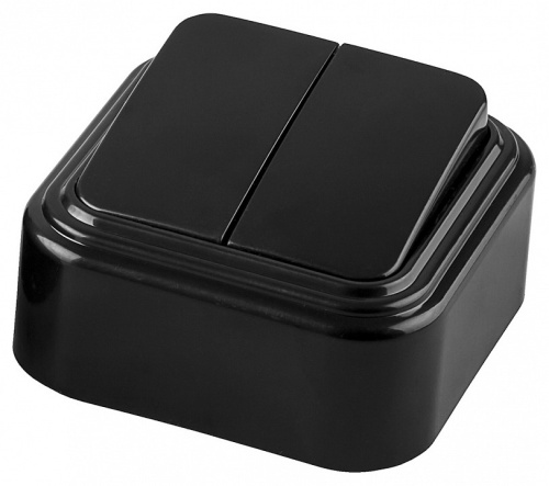 Выключатель двухклавишный Stekker Брест 32745 в Нижнем Новгороде