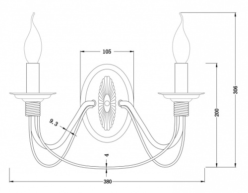 Бра Freya Velia FR2046-WL-02-BR в Нижнем Новгороде фото 4