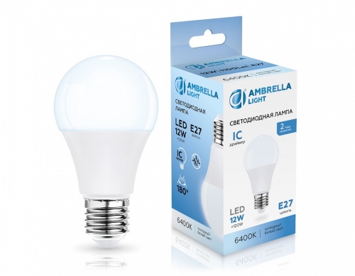 Лампа светодиодная Ambrella Light A60 E27 12Вт 6400K 601206 в Нижнем Новгороде фото 2