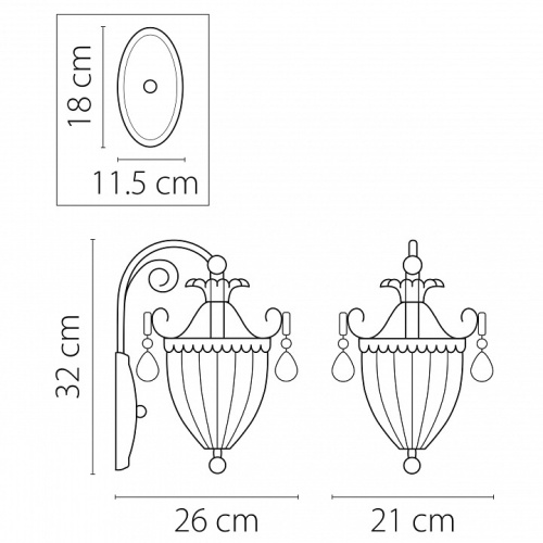 Бра Osgona Schon 790614 в Дудинке фото 4