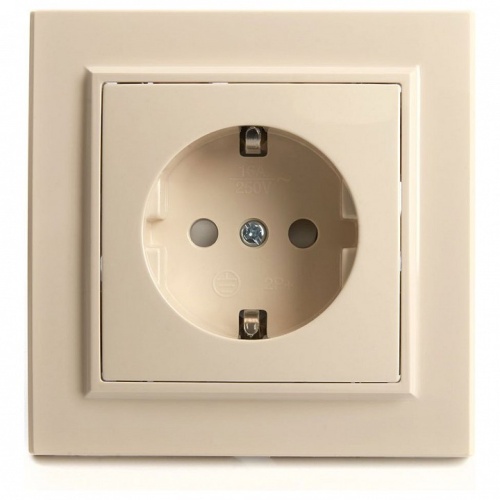 Розетка с заземлением и со шторкой Stekker Эрна 39236 в Нижнем Новгороде