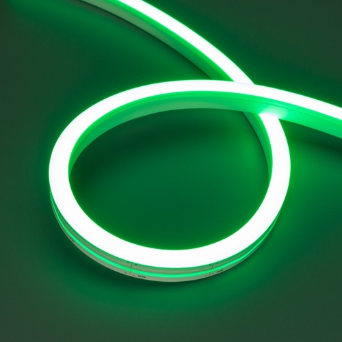 Лента герметичная MOONLIGHT-SIDE-A140-12x17mm 24V Green (8 W/m, IP67, 5m, wire x2) (Arlight, Вывод боковой, 3 года) в Дзержинске