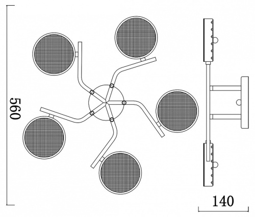 Потолочная люстра Escada Starlight 10273/5LED в Нижнем Новгороде фото 3