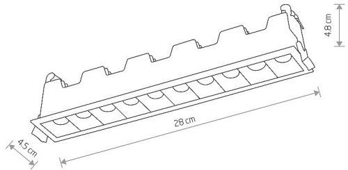 Встраиваемый светильник Nowodvorski Mini Led 10045 в Заречном фото 2