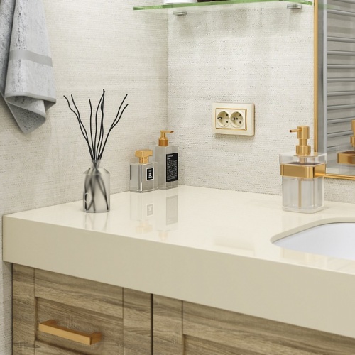 Розетка двойная с заземлением, без рамки Werkel слоновая кость W1172003 в Нижнем Новгороде фото 3