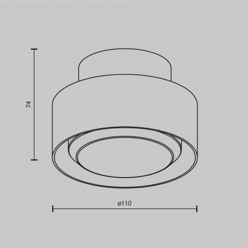 Накладной светильник Maytoni Space C092CL-GX53-W в Котельниково фото 4