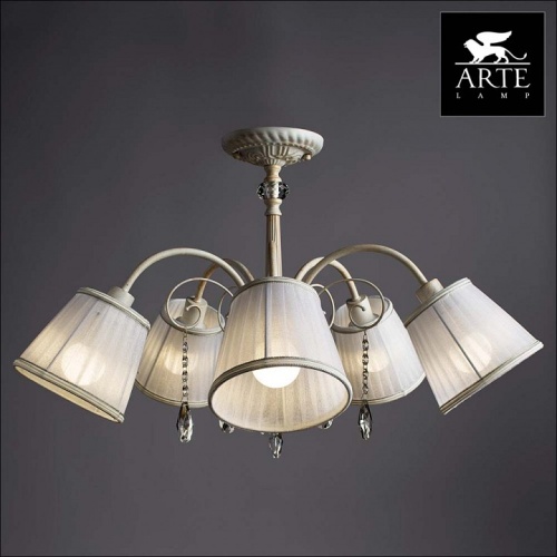 Люстра на штанге Arte Lamp Alexia A9515PL-5WG в Похвистнево фото 3