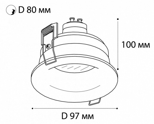 Встраиваемый светильник Italline 163711 163711 white в Нижнем Новгороде фото 2