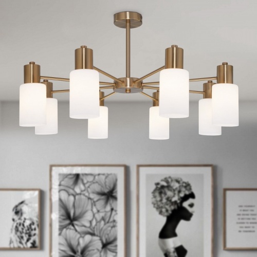 Потолочная люстра Eurosvet Vegga 70160/12 латунь Smart в Нижнем Новгороде фото 2