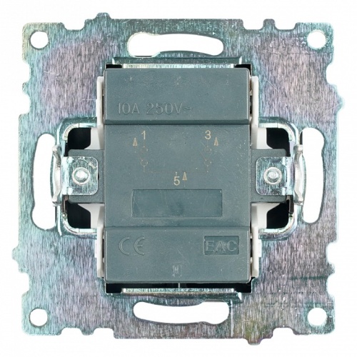 Выключатель двухклавишный без рамки Stekker Катрин 39606 в Нижнем Новгороде фото 5