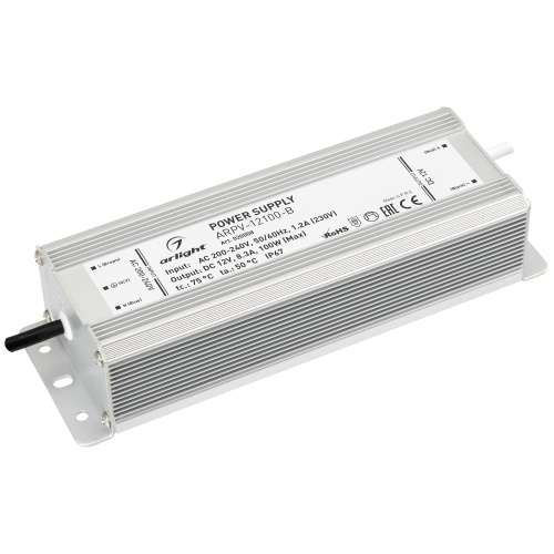 Блок питания ARPV-12100-B (12V, 8.3A, 100W) (Arlight, IP67 Металл, 3 года) в Сургуте фото 3