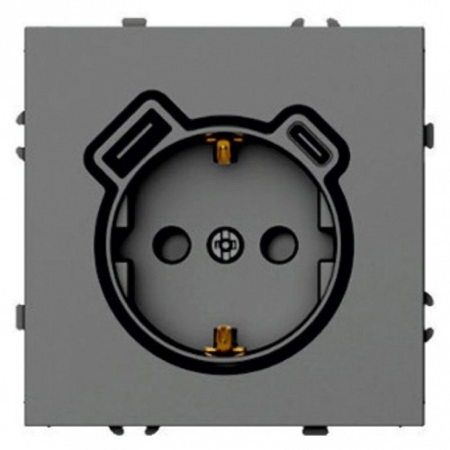 Розетка с заземлением и со шторкой и 2хUSB type A и C, без рамки Stekker Эмили 50219 в Нижнем Новгороде