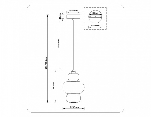 Подвесной светильник Ambrella Light LH LH11057 в Нижнем Новгороде фото 7