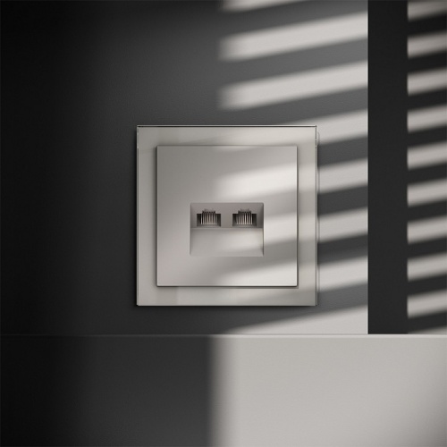 Розетка двойная Ethernet RJ-45 без рамки Voltum S70 VLS060203 в Нижнем Новгороде фото 5