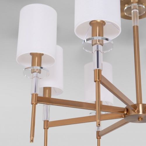 Люстра на штанге Eurosvet Brielle 60132/8 латунь в Нижнем Новгороде фото 2