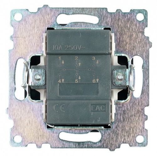 Переключатель двухклавишный без рамки Stekker Катрин 49167 в Нижнем Новгороде фото 2