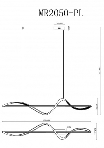 Подвесной светильник MyFar Marry MR2050-PL в Нижнем Новгороде фото 2