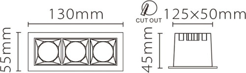 Встраиваемый светильник Fiberli XL003 12130302 в Нижнем Новгороде фото 3