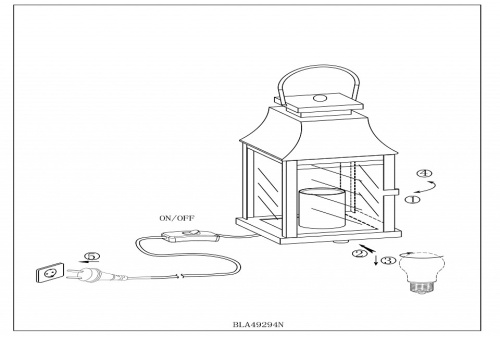 Настольная лампа декоративная Eglo Lisburn 49294 в Нижнем Новгороде фото 2