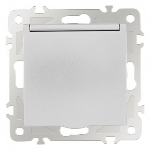 Розетка влагозащищенная с заземлением и со шторкой с крышкой Arte Milano am-206 206.41-1.silver в Нижнем Новгороде фото 5