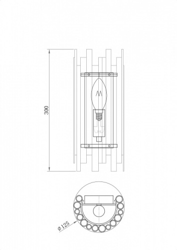 Накладной светильник Maytoni Coliseo MOD136WL-01BS в Тюмени фото 4