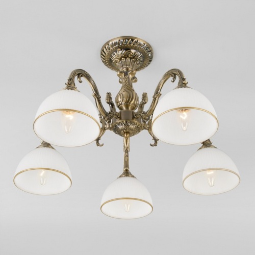 Люстра на штанге Eurosvet Caldera 60106/5 античная бронза в Нижнем Новгороде фото 5