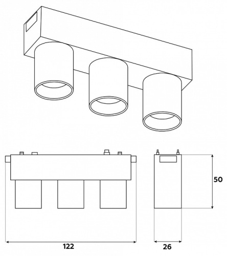 Накладной светильник Ambrella Light GV GV1503 в Нижнем Новгороде фото 2