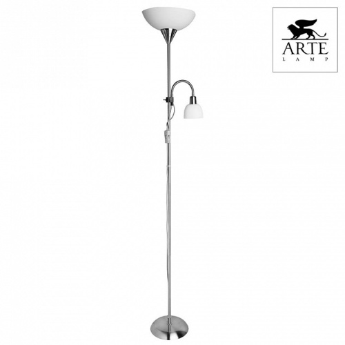 Торшер с подсветкой Arte Lamp Duetto A9569PN-2SS в Ермолино фото 2