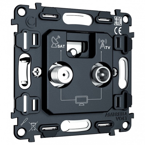 Механизм ТВ-розетки и SAT-розетки оконечные Ambrella Volt QUANT VM217 в Нижнем Новгороде фото 6