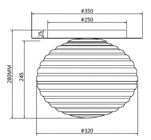 Накладной светильник Maytoni Reels MOD268CL-01G в Кольчугино фото 3