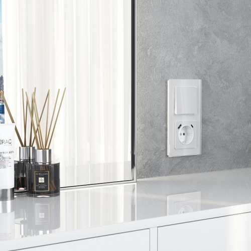 Клавиша для выключателя перекрестного Werkel белый акрил W1119041 в Нижнем Новгороде фото 3