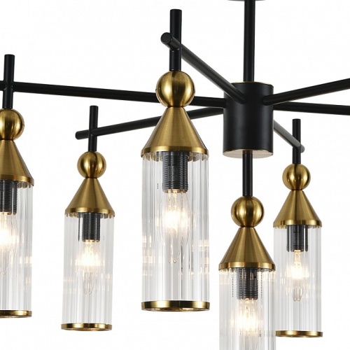 Люстра на штанге Indigo Torazzo 13037/7R Black в Нижнем Новгороде фото 3