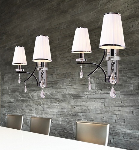 Бра LUMINA DECO Glamour LDW 66247-2 WT+CHR в Нижнем Новгороде фото 5