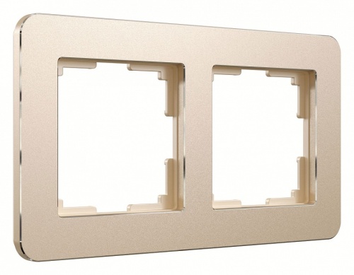Рамка на 2 поста Werkel Platinum (шампань) W0022611 в Нижнем Новгороде