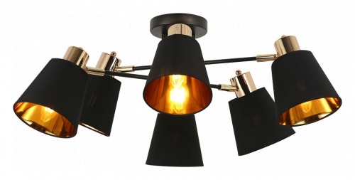 Люстра на штанге ILLUMICO Abelie IL6116-6COU-79 BK GD Abelie в Нижнем Новгороде