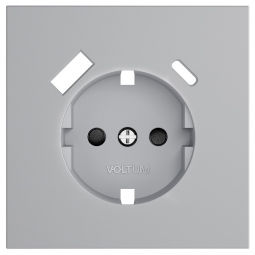 Накладка для розетки с заземлением и со шторками и 2хUSB type A и C Voltum S70 VLS001016 в Нижнем Новгороде