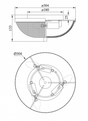 Накладной светильник Maytoni Coupe C046CL-03N в Нижнем Новгороде фото 3