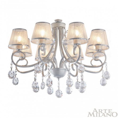 Люстра на штанге Arte Milano Amalfi-7146 337146/8 WT+SL в Нижнем Новгороде фото 7