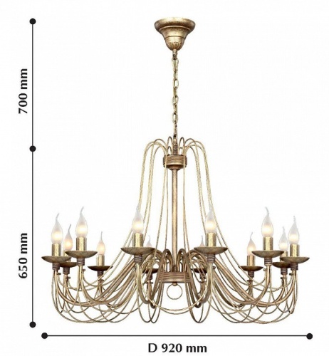 Подвесная люстра F-promo Chateau 2163-12P в Нижнем Новгороде фото 6