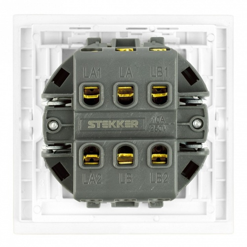 Переключатель перекрестный одноклавишный без рамки Stekker Мия 50569 в Нижнем Новгороде фото 5