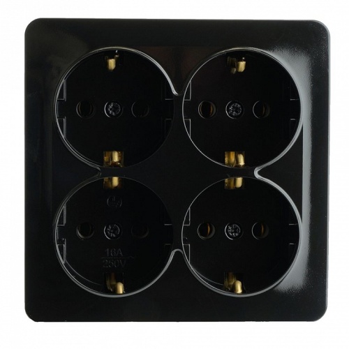 Розетка четверная с заземлением Stekker София 49322 в Нижнем Новгороде фото 3