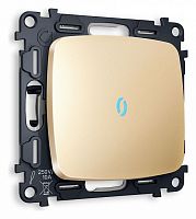 Выключатель проходной одноклавишный с подсветкой без рамки Ambrella Volt OMEGA MO602040 в Нижнем Новгороде