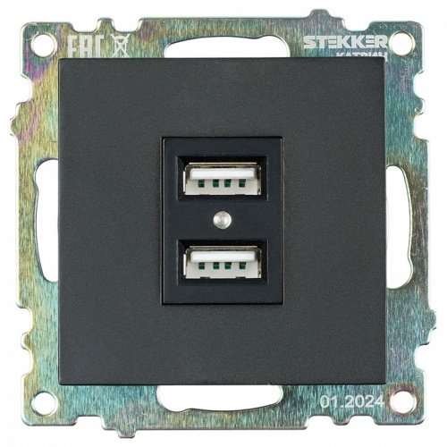Розетка USB type A без рамки Stekker Катрин 39616 в Нижнем Новгороде