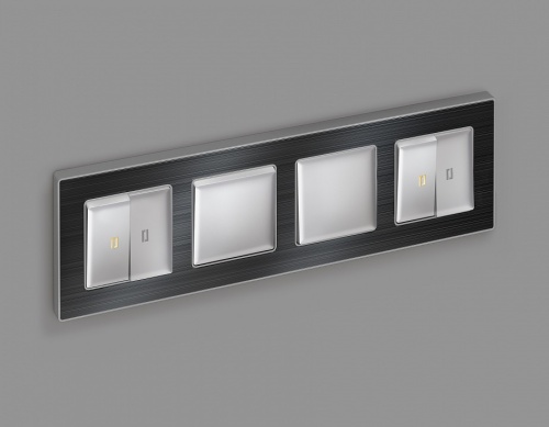 Выключатель перекрестный одноклавишный без рамки Ambrella Volt ALFA MA401030 в Нижнем Новгороде фото 4