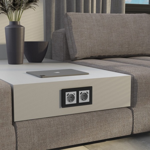 Рамка на 2 поста Werkel Senso (черный, стекло soft-touch) W0023108 в Нижнем Новгороде фото 3