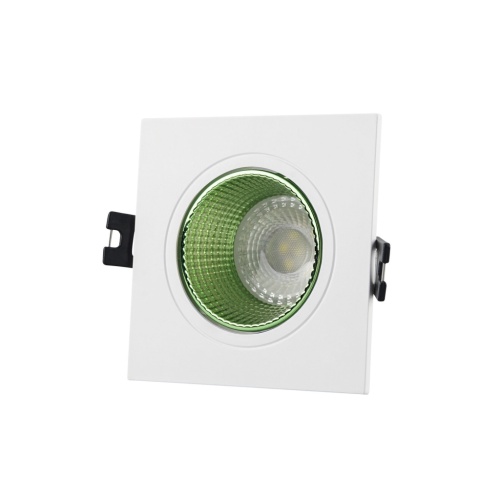 DK3071-WH+GR Встраиваемый светильник, IP 20, 10 Вт, GU5.3, LED, белый/зеленый, пластик в Нижнем Новгороде