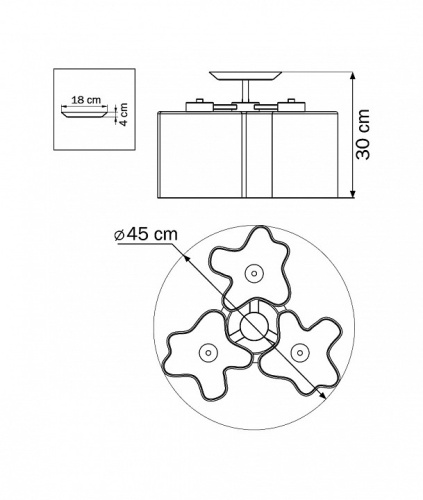 Потолочная люстра Lightstar Nubi 802030 в Нижнем Новгороде фото 4